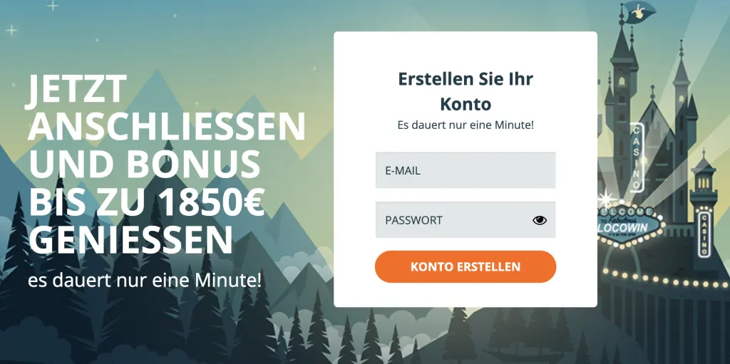 Locowin Registrierung